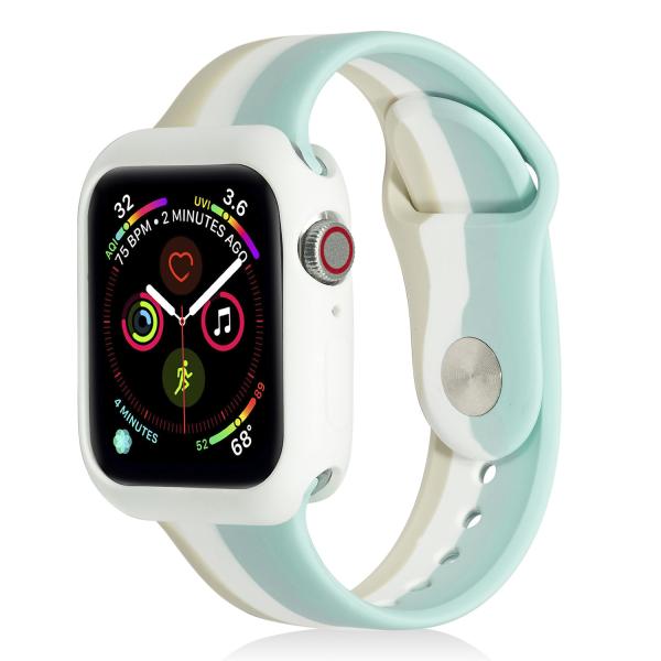 38mm / 40mm Four Color Silicone Watch Strap Replacement Portable