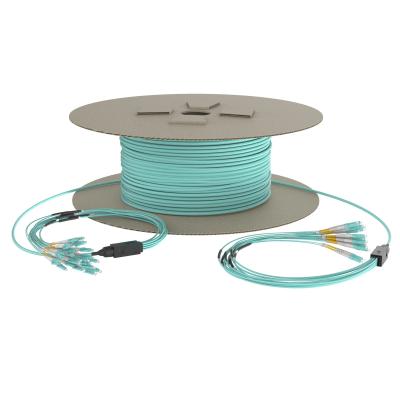 4.5mm MPO Fiber Optic Cable OM3 Pre Terminated Fiber Cable