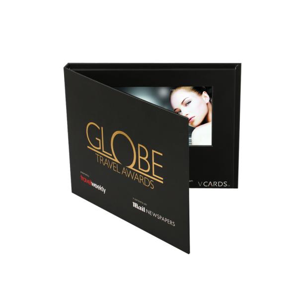 7 inch HD LCD Video Brochure Card Full Color 256MB Memory Hard paper material