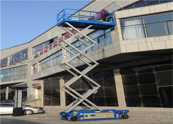 680kg 16m Rough Terrain Scissor Lift Wide Work Surface Automatic Sturdy