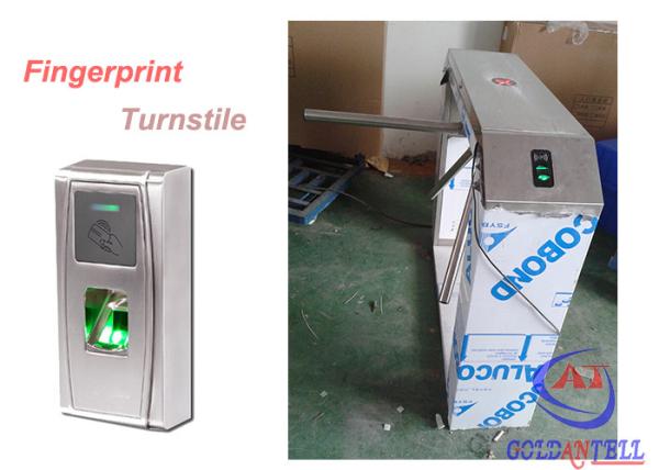 Outdoor Durable Theftproof Fingerprint Turnstile Barrier Gate 304 Stainless Steel