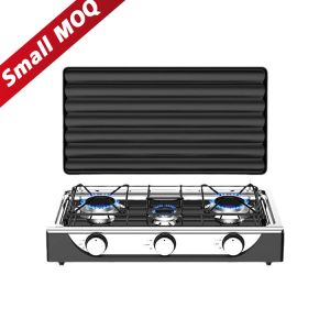 Europe Type Stainless Steel 3 Burner Outdoor Stove Manufacturer Portable With