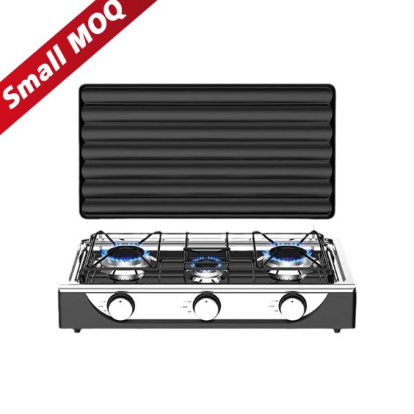 Europe Type Stainless Steel 3 Burner Outdoor Stove Manufacturer Portable With
