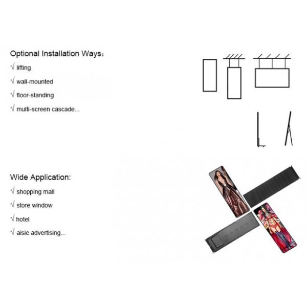 Floor stand digital signage LED video wall digital poster 4k resolution
