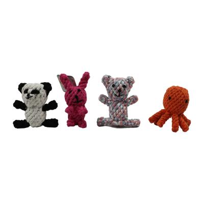 Cão animal da corda trançada durável indestrutível do algodão dos fabricantes dos brinquedos do animal de estimação