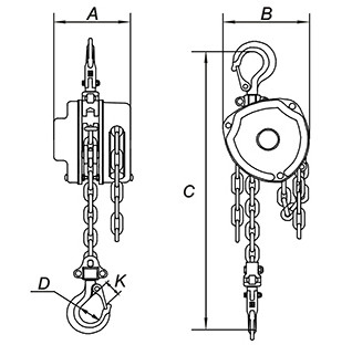передающая линия 10Т шнуруя высокую эффективность блока цепного шкива инструментов сверхмощную