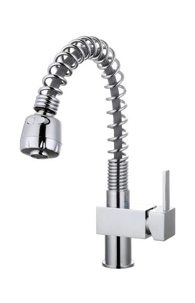 真鍮製キッチン混合水栓 シングルハンドル付き T81095A