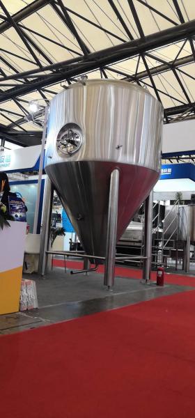 Silver Color Beer Making Machine , Craft Beer Plant Fermenting Equipment