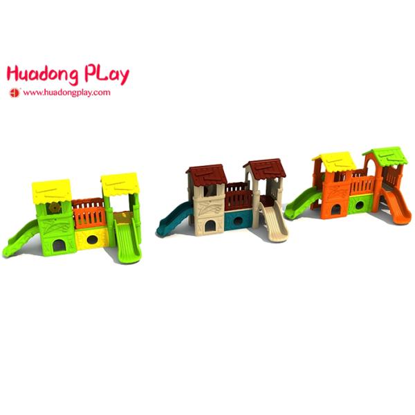 Home Nursery Outdoor Active Play Equipment  , Small Magic Villa Playhouse 3.4x2.2x1.8m