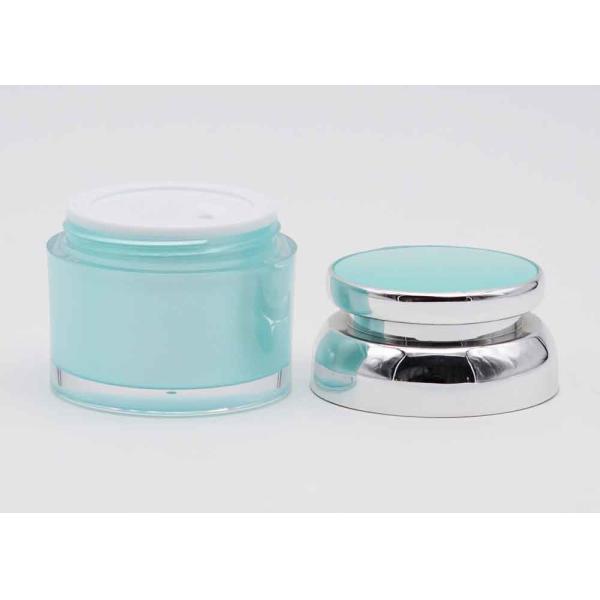 Свет - круг заботы сини и кожи опарника 50g сияющего серебряного цилиндра цвета пластиковый