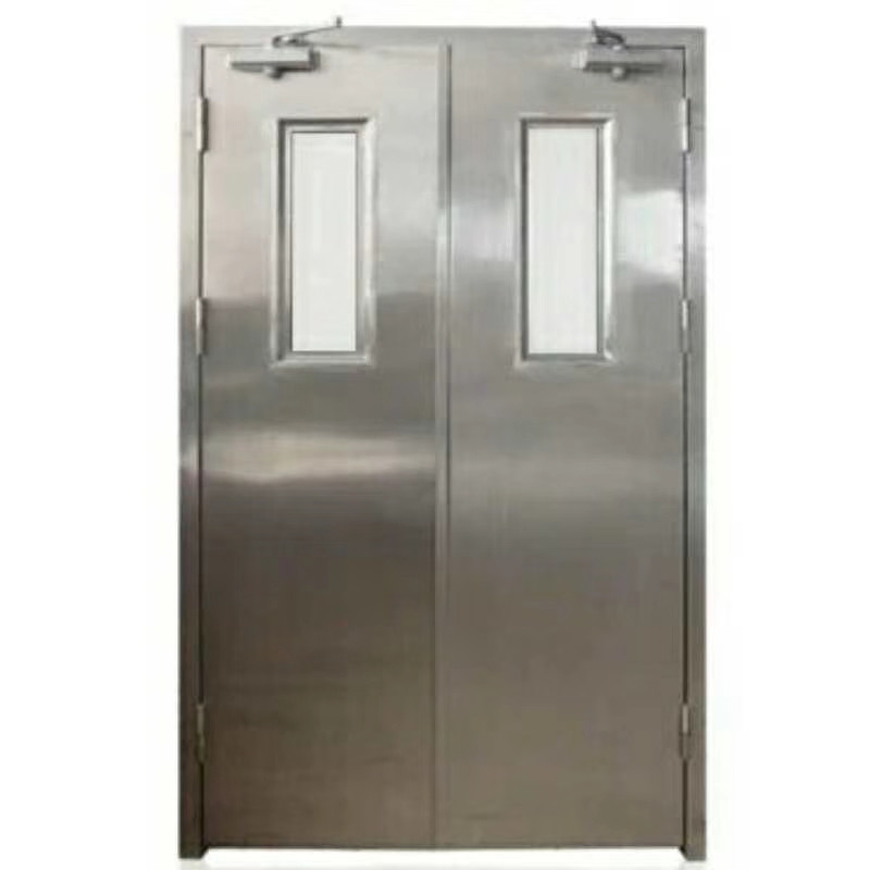 High Security 304 316 Stainless Steel Fire Door Hygienic Construction Safety
