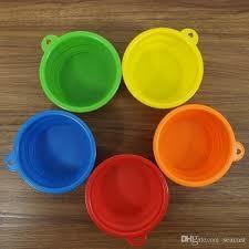 Easy To Take Out Collapsible Dog Bowl Silicone Waterproof With Color Matched