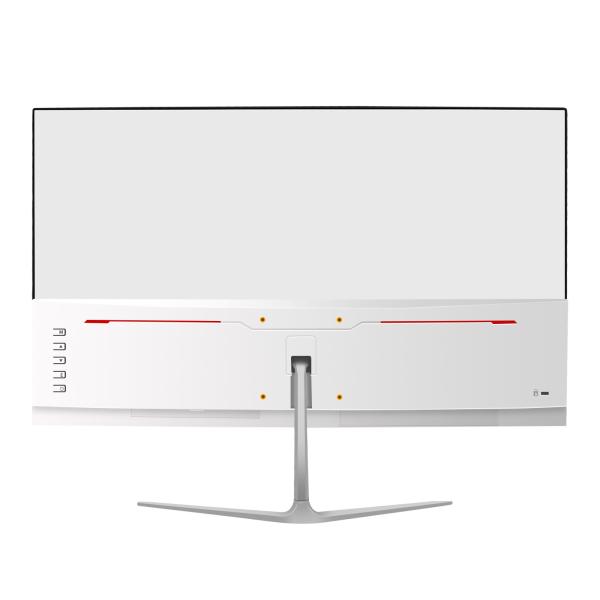 Curved 24 Inch Black White Color LED Gaming Monitor 1K FHD Resolution 2800R 144Hz 165Hz 180Hz