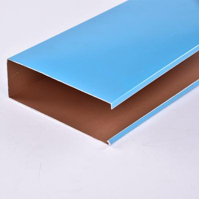 Tecto de defleção linear de alumínio resistente ao fogo / estético para tetos de edifícios