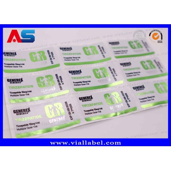 Semaglutide 2mg / 5mg Package Sticker Small Bottle Labels with Eco Friendly Features and Waterproof Design