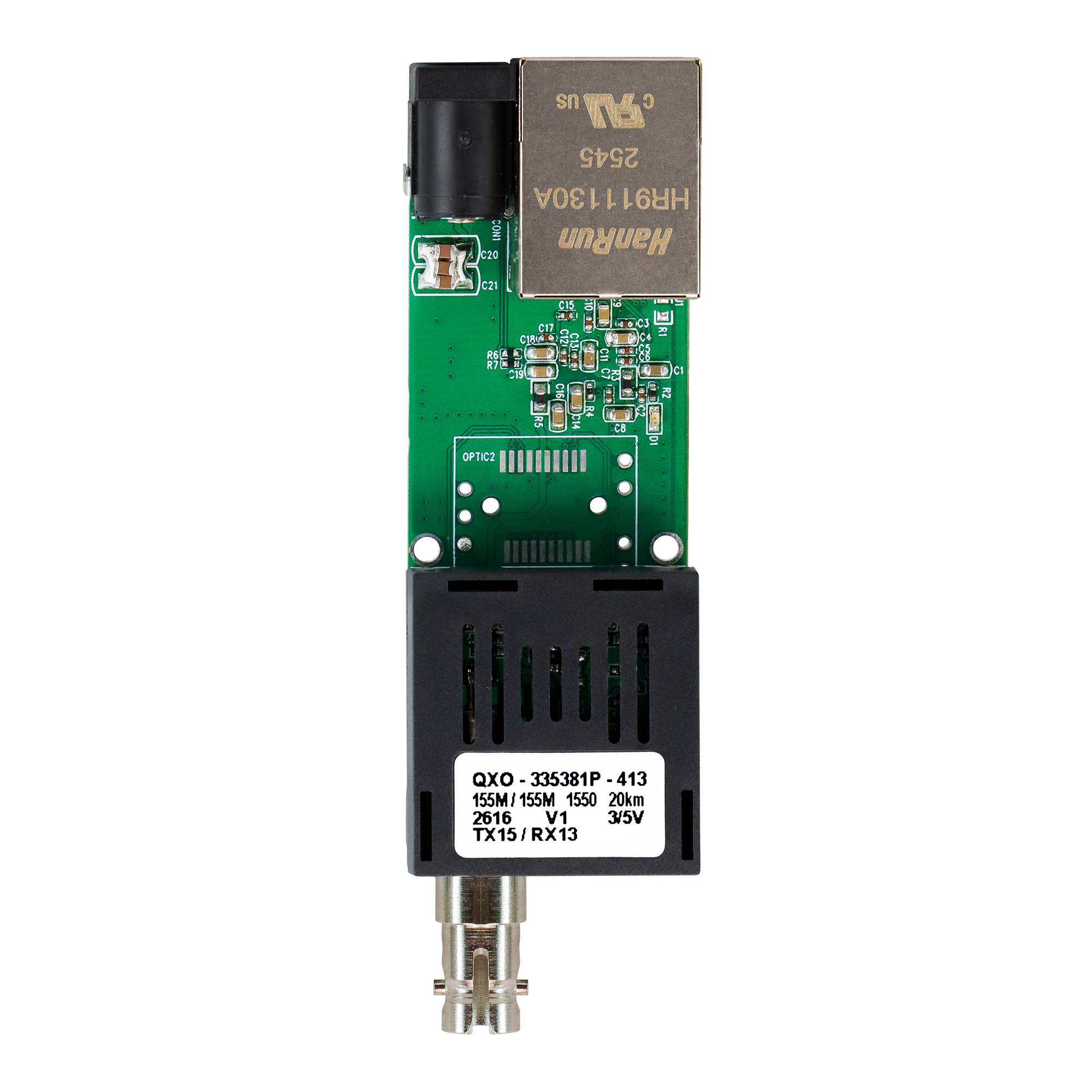 Gigabit Media Converter Card DC5V~DC24V For UAV Fiber Communication Solution Mini Size