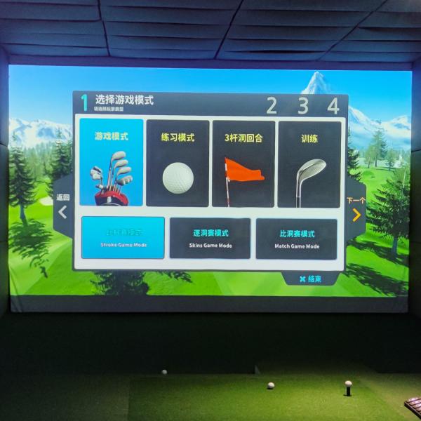 Digital Interactive Golf Game Indoor Golf Simulator ALL IN ONE
