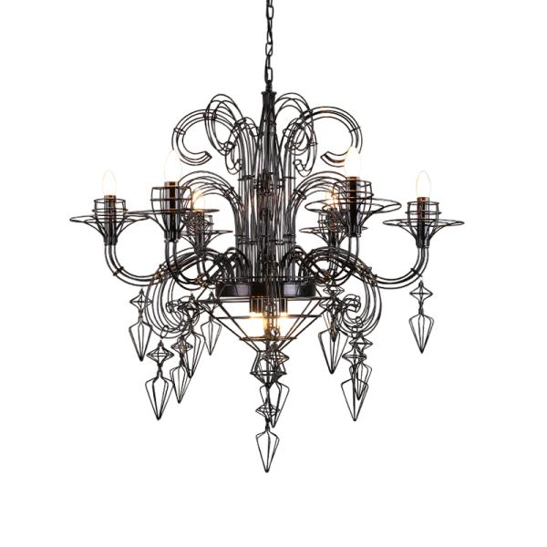 American Retro Iron Art Baroque Art Personality Hotel retro Gloria Chandelier(WH-MI-135)