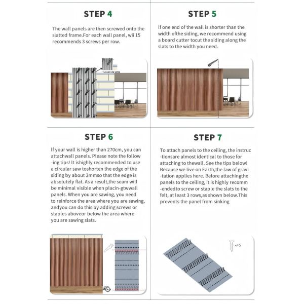 3D Model Design Wood Slat Wall Panels Black Customized For Noise Reduction
