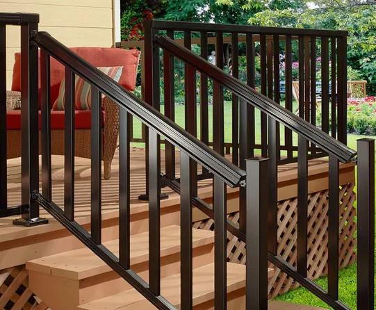 ISO Certificate Handrail Stairway Metal Stair Iron Hand Rail