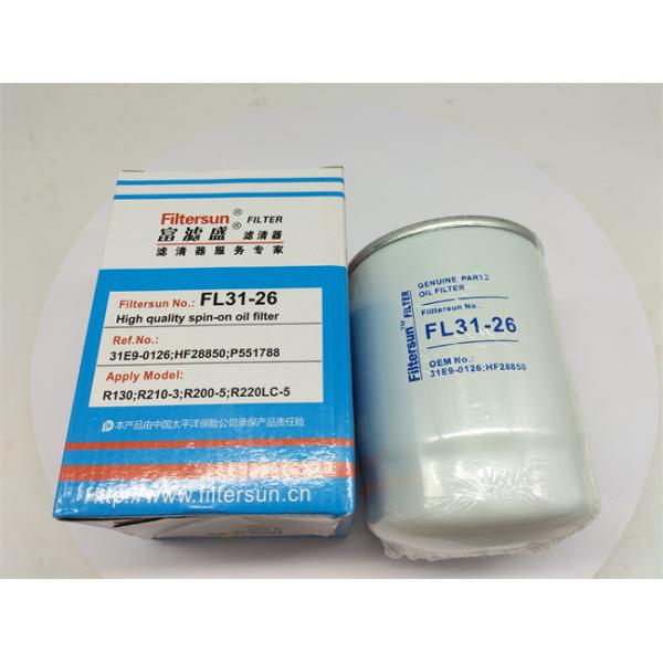 FL31-26 31E9-1026 Excavator Hydraulic Filter OEM Oil Filter And Diesel Filter
