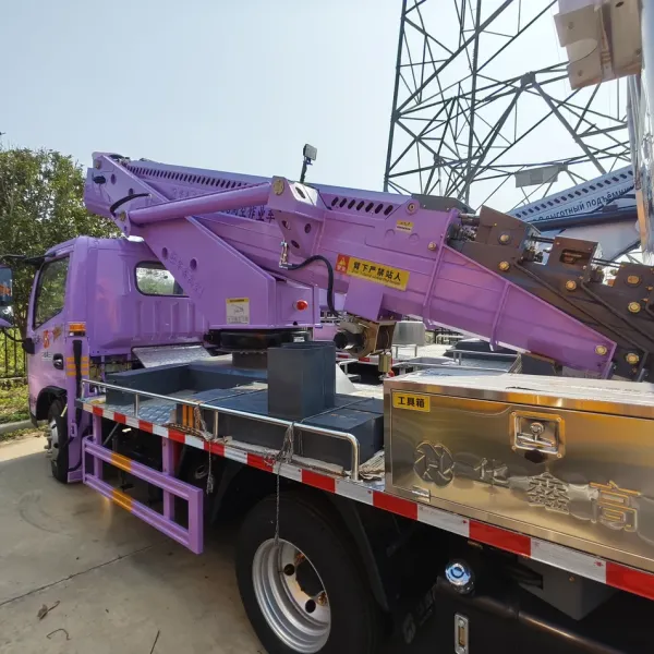 23m Aerial Work Vehicle with Operating Basket and Stair Lift Truck