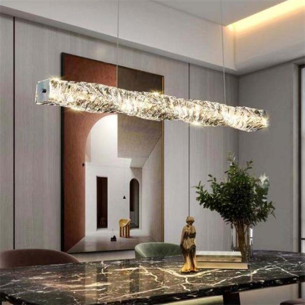 Warm Romantic Rose Gold Bedroom Living Room LED Pendant Light Acrylic Restaurant bar Chandelier
