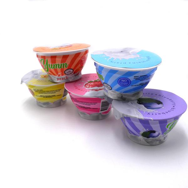 120ml plastic yogurt packaging cups with lids food grade plastic cups custom plastic cups