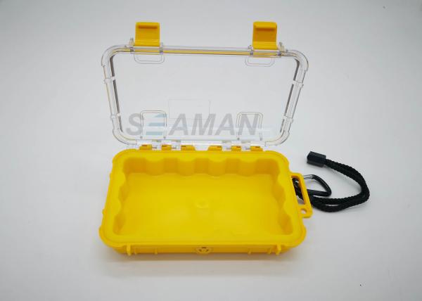 Small Waterproof Protective Hard Case with silicone pad For  Camping, Fishing,Traveling, Water Sports