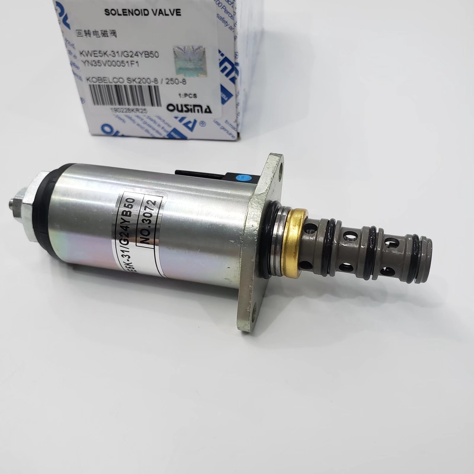Двигатель KWE5K-31/G24YB50 YN35V00051F1 клапана соленоида OUSIMA для частей Kobelco SK200-8 SK250-8 экскаватора электрических