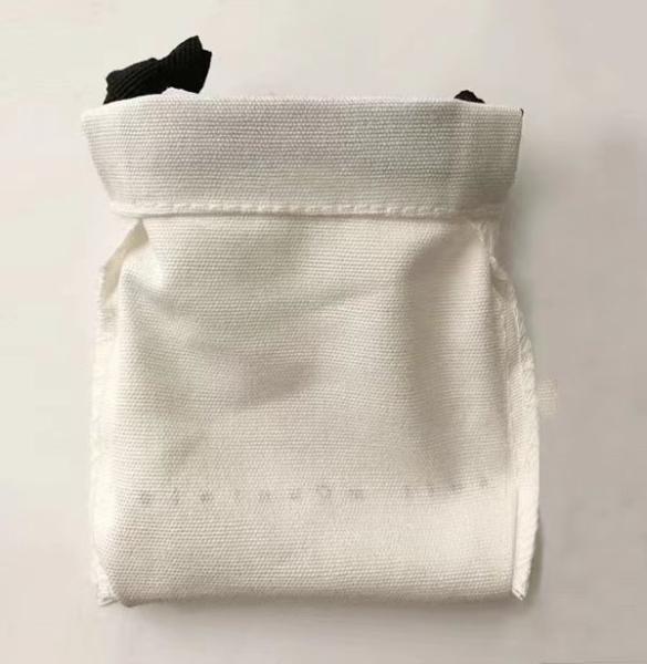 Screen Printing Drawstring Jewelry Pouch White Cotton Jewelry Pouch For Watches