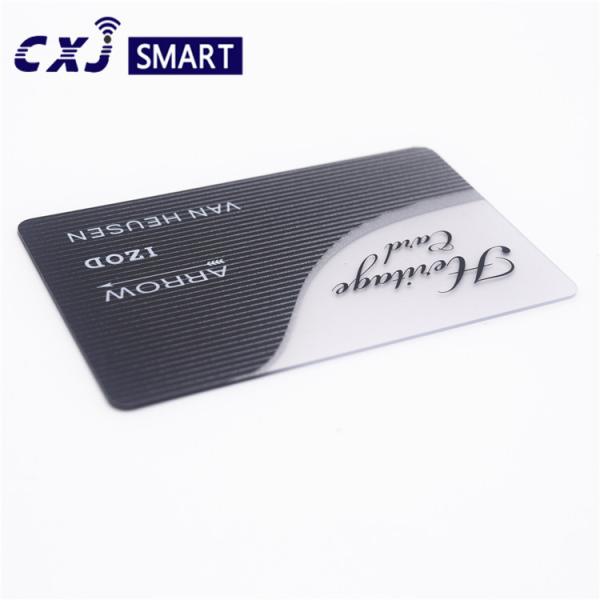 ODM Plastic Business Cards Luxury , Transparent Pvc Business Card Printing