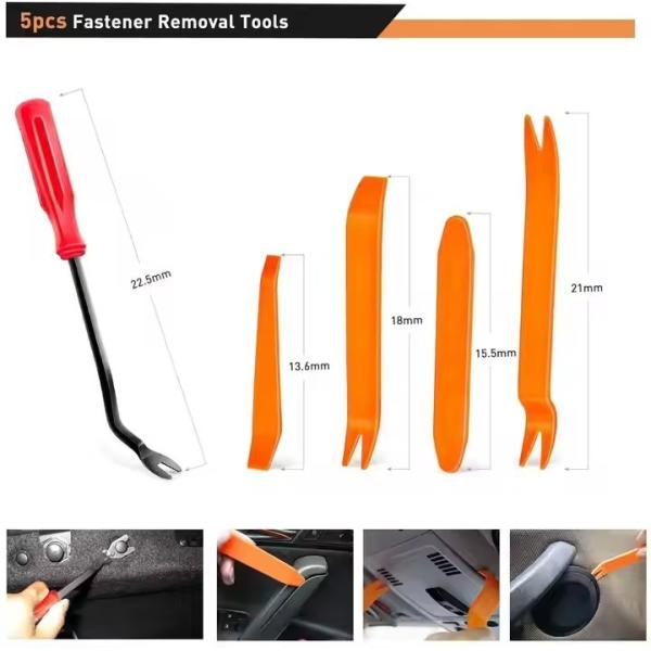635Pcs Car Push Retainer Clips & Auto Fasteners Assortment -Most Popular Sizes Nylon Bumper Fender Rivets with 10 Cable Ties