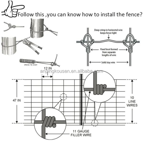 Ограждение с оцинкованной тепловой обработкой вокруг луга для исключения и защиты оленей