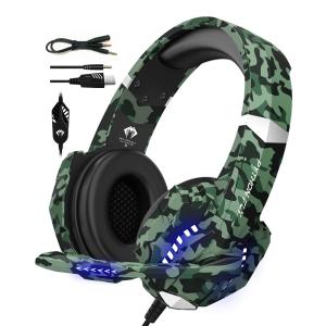 Volume Control PS4 Over The Ear Headset Bengoo G9000 Pro LED Gaming Headphone