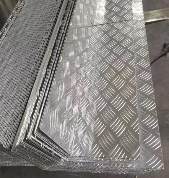 5052 Five Rib Checkered Aluminum Plate 3003 6061 Aluminum Diamond Tread Plate