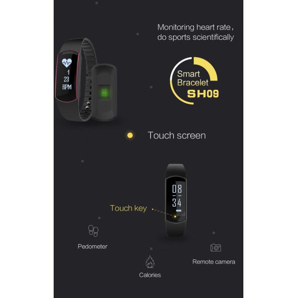 Touch Screen Waterproof Activity Fitness Tracker with Heart Rate Monitor