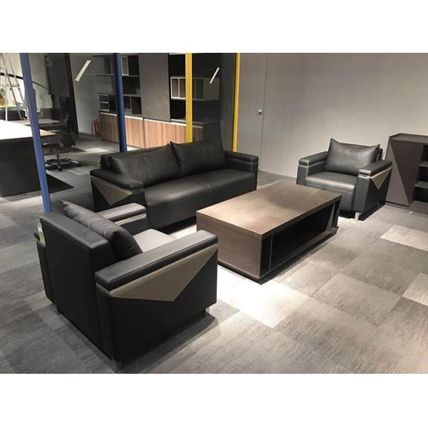 Разносторонняя софа приема офиса, холеная кожаная софа приема