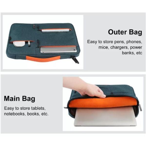 Сумка ноутбука дела портфеля ноутбука молнии случая рукава 13,0 дюймов