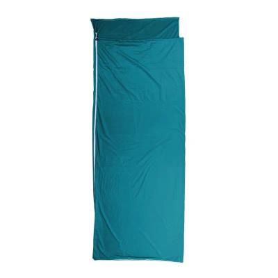 Solid Color Fleece Sleeping Bag Liner , Light Sleeping Bag Inner Sheet