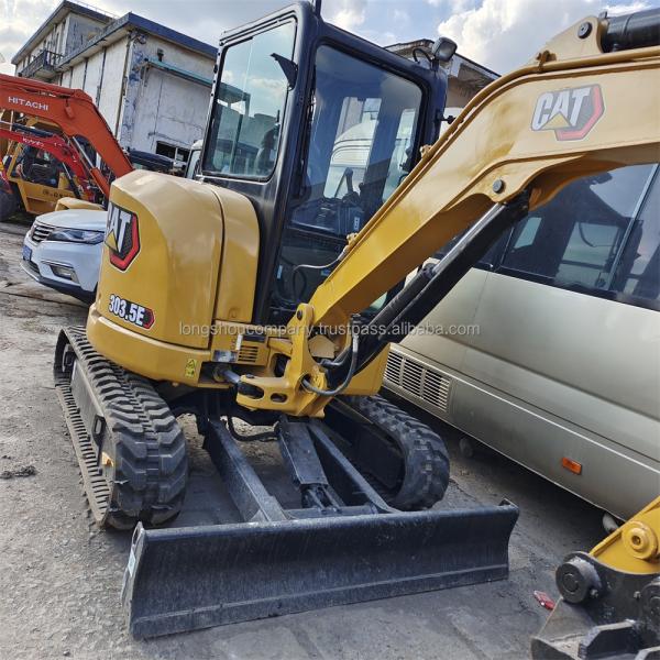 Used Caterpillar Track Shoes 303CR Mini Excavator 3 Ton with ORIGINAL Hydraulic Valve