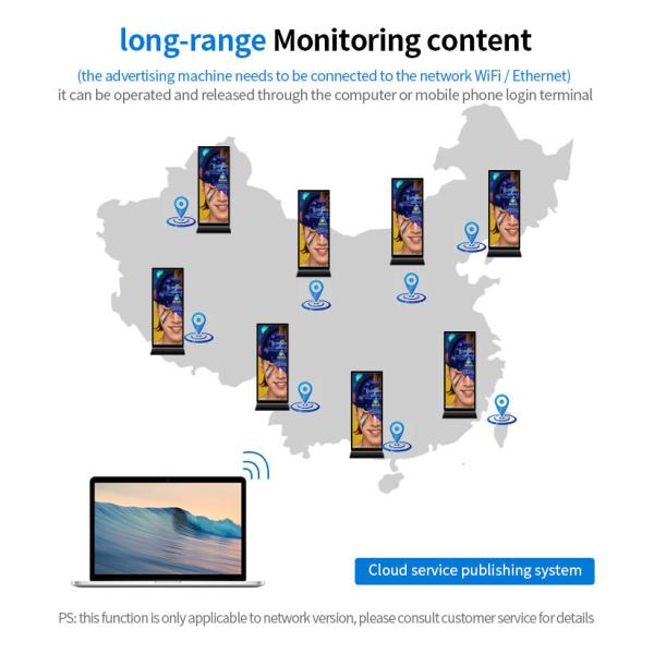 70 / Position pleine page de plancher d'affichage à cristaux liquides de Signage de Digital de 75 pouces