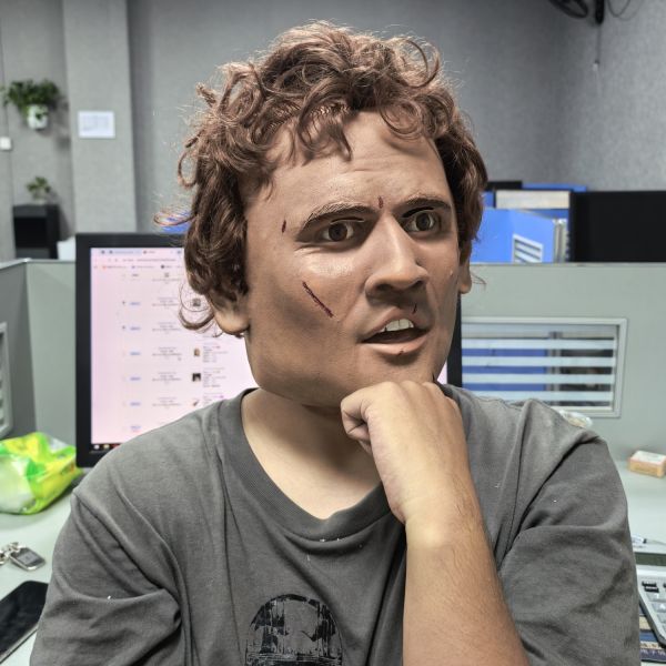 Lifelike Silicone Human Mask for Professional Costume and Theatrical Events One Size Fit Most