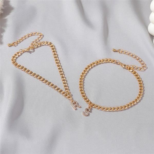 Personalized 18K Gold Plated Fashion Brass Cuban Link Chain Tennis Bracelet for Women