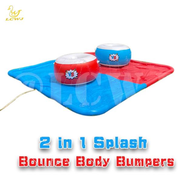 Ensemble de jeux extérieurs 120 pouces corps gonflable Sumo Balls pare-chocs pour les adultes avec enfants Splash Pad