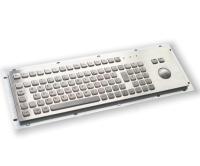 Teclado de PC industrial resistente al agua y al polvo IP65 / IK07 con resistencia a la violencia de la pelota de pista