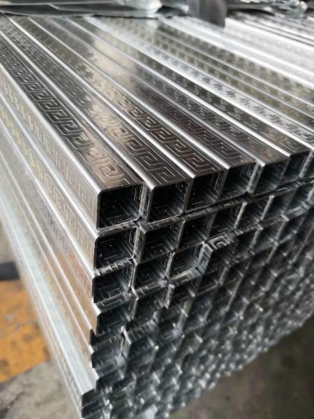 Bright  steel pipe embossing machine for handrail decoration pipe