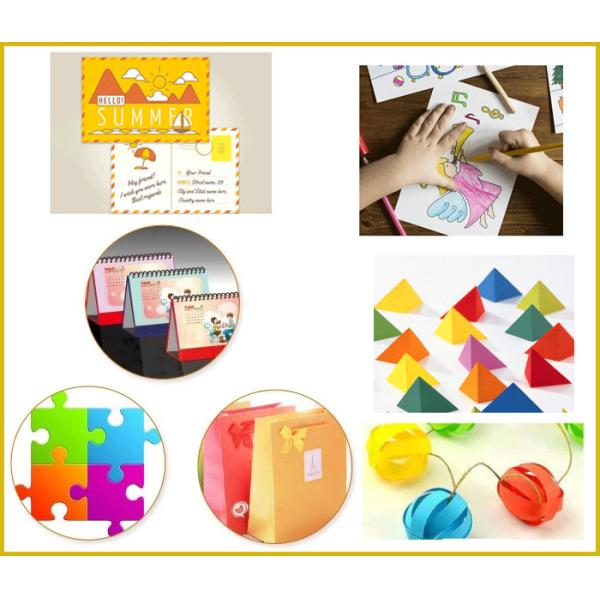 220gsm Uncoated Color Bristol Cardboard For DIY Crafts Folding Resistance