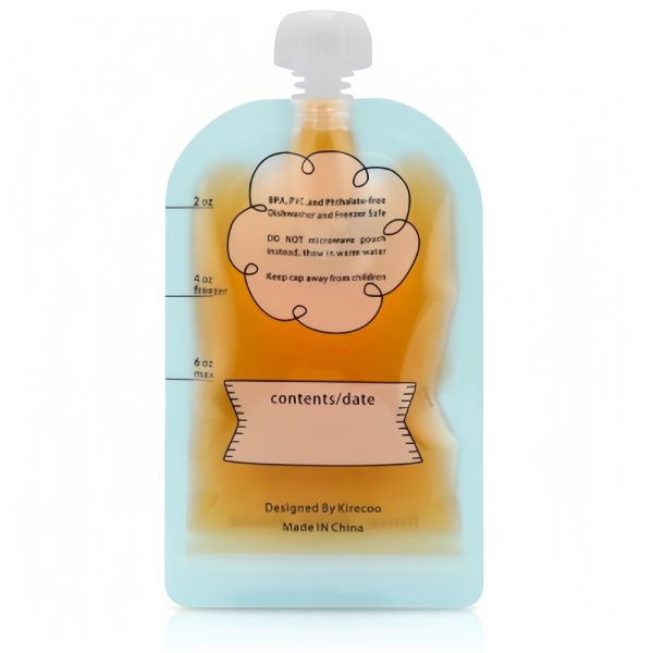 90g Apple Puree Baby Food Spout Bag With Anti-Swallowing Lid