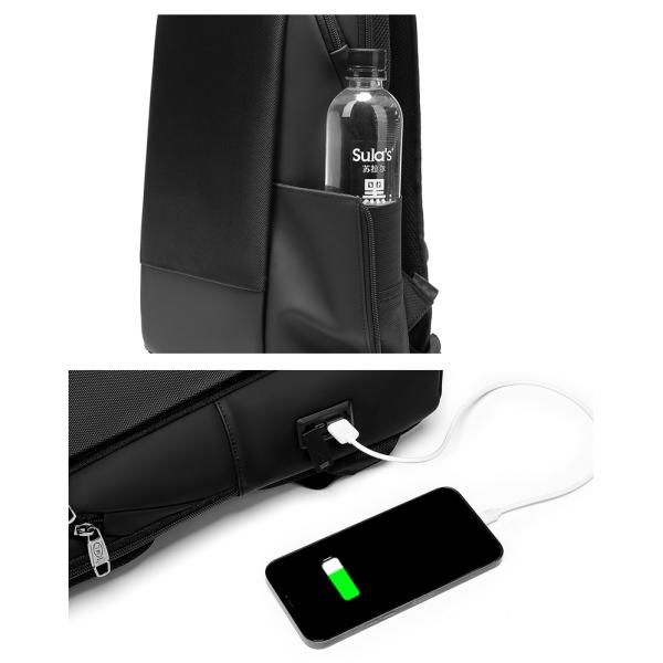 Factory hot sell new usb charging men anti theft travel waterproof notebook bagpack slim laptop backpack